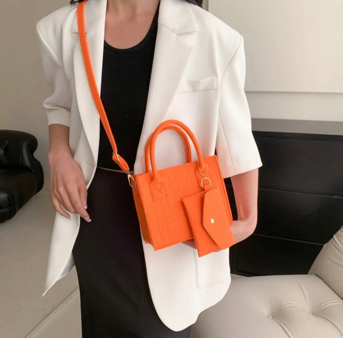 Lot de 5 Sacs à Main — Mini Tote Bag Premium (5 Couleurs)