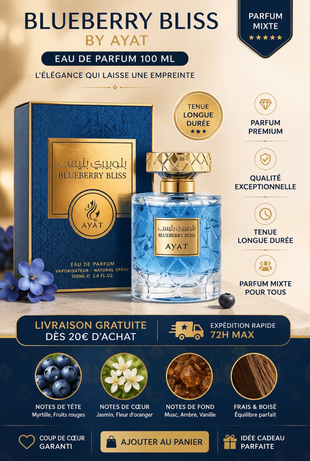 Blueberry Bliss AYAT — Parfum Premium Mixte