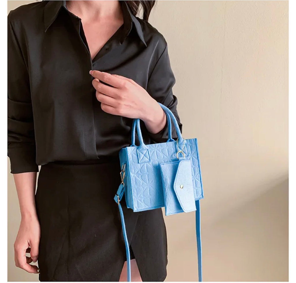 Lot de 5 Sacs à Main — Mini Tote Bag Premium (5 Couleurs)