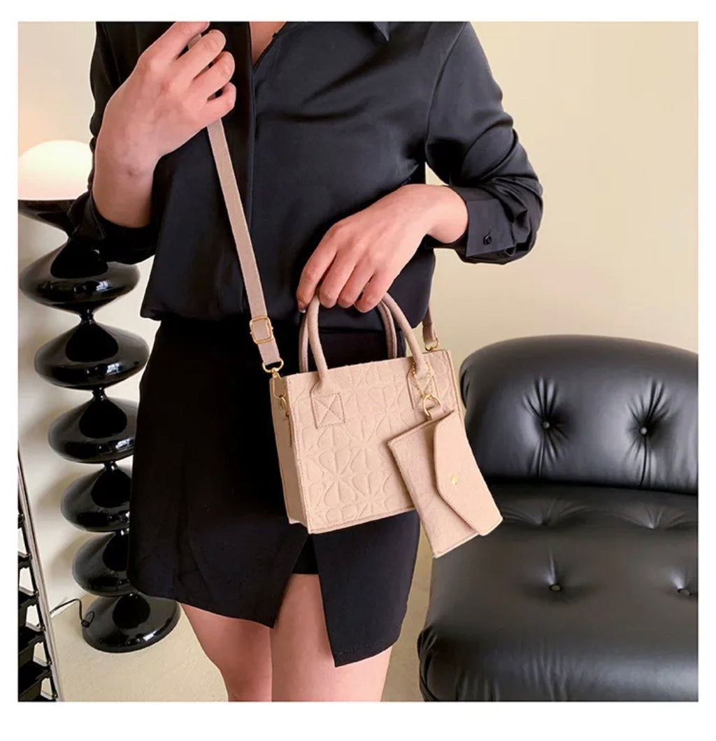Lot de 5 Sacs à Main — Mini Tote Bag Premium (5 Couleurs)