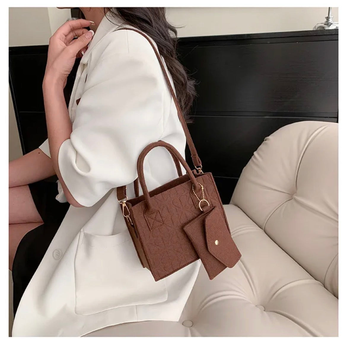 Lot de 5 Sacs à Main — Mini Tote Bag Premium (5 Couleurs)